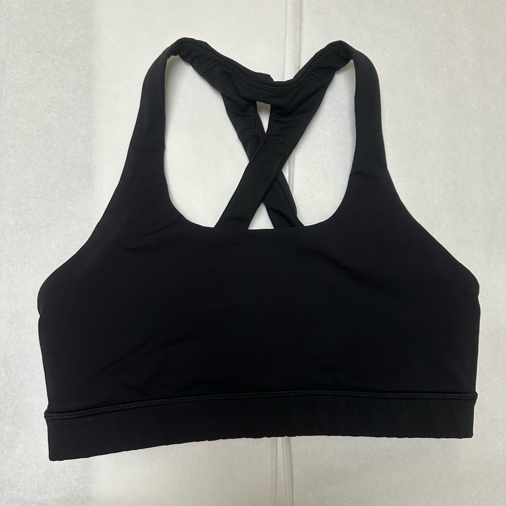 Lululemon Sports Bra Black Cross Back ➰ - Picture 2 of 6